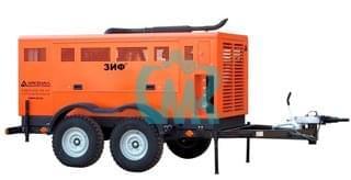 Винтовой передвижной дизельный компрессор ЗИФ-ПВ-12/1,0